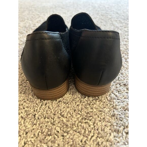 Clarks Collection Perforated Suede Loafers Juliet Hayes Women's Black 7.5M - Picture 7 of 11